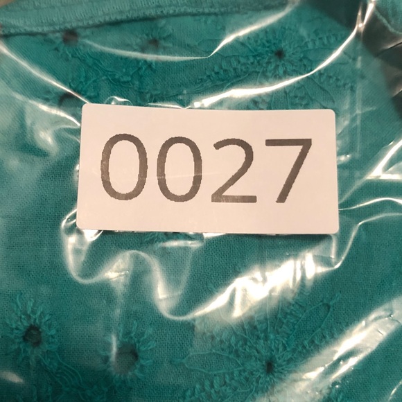 ANDREE BY UNIT Teal Eyelet Mini Dress - Picture 8 of 8